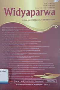 Widyaparwa: Jurnal Ilmiah Kebahasaan dan Kesastraan Volume 49, Nomor 2