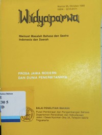 Widyaparwa: memuat masalah bahasa dan sastra Indonesia dan daerah, No. 35, Oktober 1990