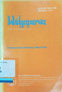 Widyaparwa: Majalah Ilmiah Bahasa dan Sastra, Nomor 40, 1993