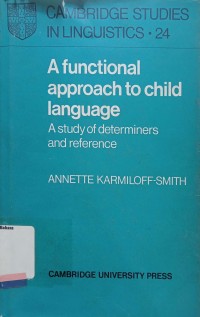 A Functional Approach to Child Language