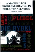A Manual For Problem Solving In Bible Translation