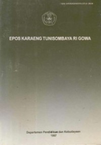 Epos karaeng tunisombaya ri gowa