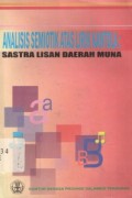 Analisis semiotik atas lirik kantola: Sastra lisan daerah Muna