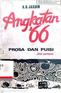 Angkatan 66 prosa dan puisi jilid pertama