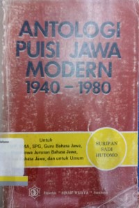 Antologi puisi jawa modern 1940-1980