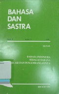 Bahasa dan sastra tahun V nomor 4 1979: Bahasa Indonesia sebagai sarana kreasi dan pengembangannya