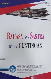 Bahasa dan Sastra dalam Guntingan No. 21