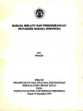 Bahasa Melayu dan Perkembangan Mutakhir Bahasa Indonesia
