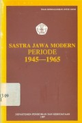 Sastra jawa modern periode 1945-1965