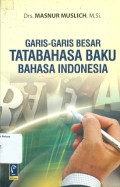 Garis-garis besar tatabahasa baku bahasa Indonesia