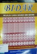 Bidar: majalah ilmiah bahasa dan sastra volume 5, nomor 1, edisi Juni 2014