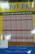 Bidar: majalah ilmiah bahasa dan sastra volume 5, nomor 2, edisi November 2013