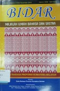 Bidar: majalah ilmiah bahasa dan sastra volume 5, nomor 2, edisi November 2014