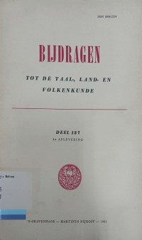 Bijdragen tot de taal-, land- en volkenkunde deel 137 4e aflevering