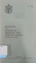 Buleting Of The School of Oriental an African Studies University of London Vol. XLI Part 2 1978