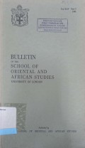 Buleting Of The School of Oriental an African Studies University of London Vol. XLIV Part 2 1981