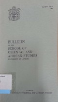 Buleting Of The School of Oriental an African Studies University of London Vol. XLVI Part 2 1983