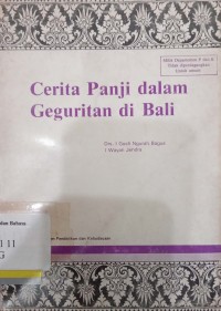 Cerita Panji dalam Geguritan di Bali