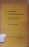 Comitatus, individual and honor: Studies in North Germanic institutional vocabulary