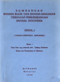 Sumbangan bahasa bugis dan bahasa makassar terhadap perkembangan Bahasa Indonesia