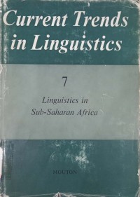 Linguistics in sub-saharan africa volume 7