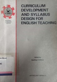 Curriculum Development and Syllabus Design for English Teaching