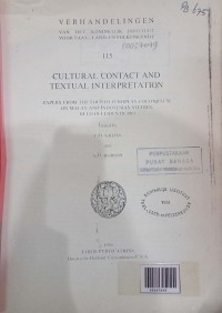 Cultural Contact and Textual Interpretation