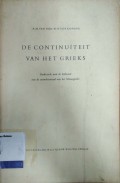 De Continuiteit van het grieks