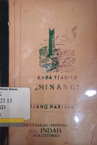 Kaba tjarito minang : Budjang parisau