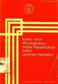 Sastra lisan Minangkabau: Tradisi pasambahan pada upacara kematian