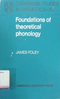 Foundations of Theoritical Phonology