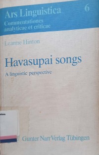 Havasupai songs: a linguistic perspective