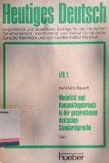 Modalitat und Konjunktivgebrauch in der gesprochenen deutschen standardsprache