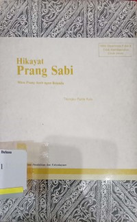 Hikayat prang sabi : Masa prang aceh ngon belanda