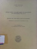 Holle lists: vocabularies in languages of Indonesia vol. 10/3 island off the west coast of Sumatra