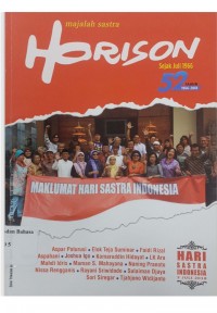 Majalah sastra horison sejak Juli 1966 ( 52 tahun Juli-Agustus-September 2018 (1966-2018))