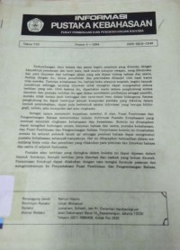 Informasi pustaka kebahasaan pusat pembinaan dan pengembangan bahasa (tahun viii, nomor 4 - 1994)