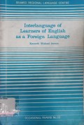 Interlanguage of Learners of English as a Foreign Language