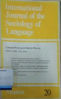 International journal of the sociology of language vol. 20