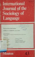 International journal of the sociology of language vol. 43