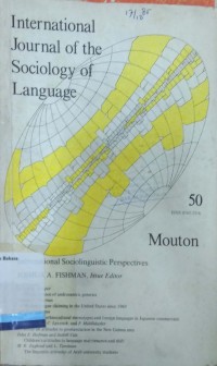 International journal of the sociology of language vol. 50