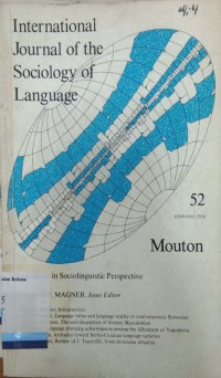 International journal of the sociology of language vol. 52