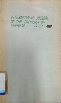 International journal of the sociology of language vol. 19-23