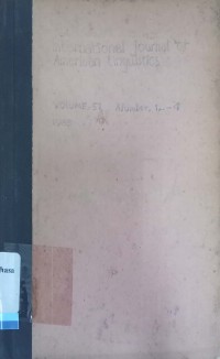 International Journal of American Linguistics Volume 51 Number 1/1985