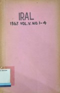 IRAL (International Review of Applied Linguistics in Language Teaching) Vol XVI No. 1-4