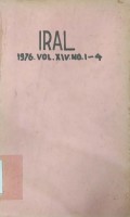 IRAL vol.XIV no.1-4 1976