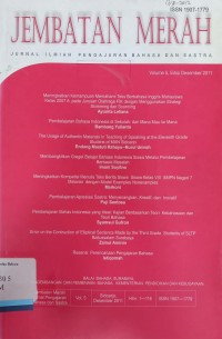 Jembatan Merah: Jurnal Ilmiah Pengajaran Bahasa dan Sastra, Volume 5, Edisi Desember 2011