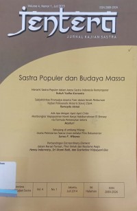 Jentera: Jurnal Kajian Sastra, Volume 4, Nomor 1, Juli  2015