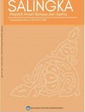 Jurnal Salingka Volume 15 Nomor I Edisi Juni 2018