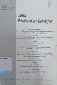 Jurnal Pendidikan dan Kebudayaan, Mei 2005, No. 054